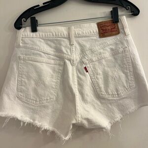 Levi's Women's Classic White Jean Shorts